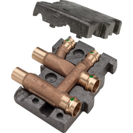 Viega Sanpress Estrichverteiler mit SC-Contur Therm 2252 in 22x15x22mm 397166