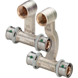 Viega Sanfix P Sockelleisten-Heizkörperanschlussstück mit SC-Contur 2173 in 16mm x G1/2 x 16mm 409326