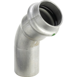 Viega Sanpress Inox Bogen 45 Grad mit SC-Contur 2326.1 in 18mm Edelstahl 435394
