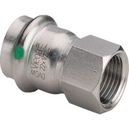 Viega Sanpress Inox Übergangsstück mit SC-Contur 2312 in 54mm x Rp2, Edelstahl 436681
