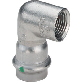 Viega Sanpress Inox Winkel 90 Grad mit SC-Contur 2314.2 in 54mm x Rp2 Edelstahl 437077