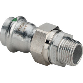 Viega Sanpress Inox Verschraubung mit SC-Contur 2365 in 22mm x R3/4 Edelstahl 438302