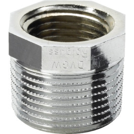 Viega Reduzierstück Rotguss 3241 mit Mehrkant in R1/2 x Rp3/8 verchromt 447991