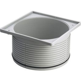 Viega Aufsatzrahmen 4922.4 in 150x150mm Kunststoff grau 534523
