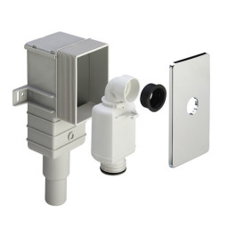 Viega Geruchverschluss 5633.3 in G1 1/4 x DN40/50 Kunststoff verchromt 553777