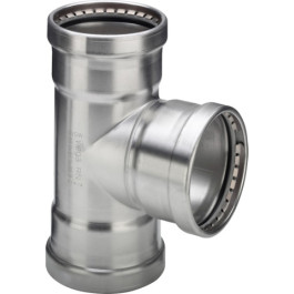 Viega T-Stück mit SC Sanpress Inox XL 2318XL in 64,0x22x64,0mm Edelstahl 578077