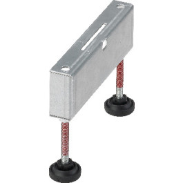 Viega Verstellfußset 4964.90 in Edelstahl mit zwei Montagefüßen 619107