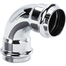 Viega Winkel 90 Grad 5696 in 32mm Kupfer verchromt 622329