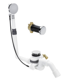 Viega Ab-und Überlauf Multiplex Trio F 6145.4 in 540mm x DN40/50 verchromt 672027