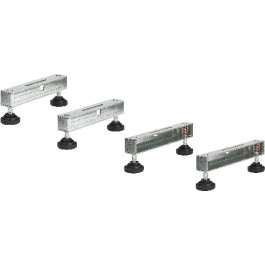 Viega Montagefuß-Set 4980.97 in Edelstahl mit vier Montagefüßen 691745