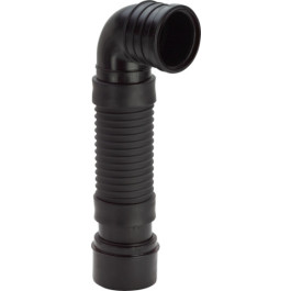 Viega WC Anschlussbogen 90 Grad 8095 in DN100x460-630mm Kunststoff schwarz 713737