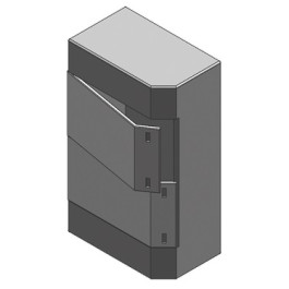 Viessmann Wandgehäuse zum Einbau der Vitocom 300 Module, 2-reihig 7143434