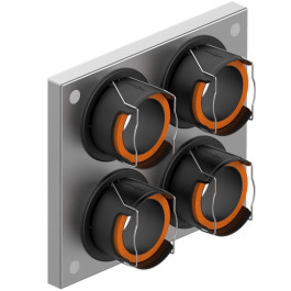 Viessmann Anschlussplatte 4-fach R75 XS 7377370