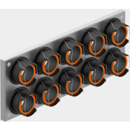 Viessmann Anschlussplatte 10-fach R75 L 7377379