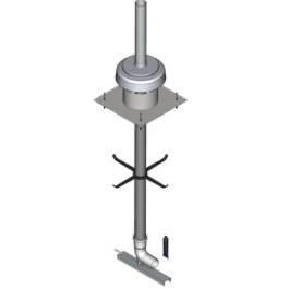 Viessmann Basispaket Schacht starr D=80 mm aus PPs 7502680