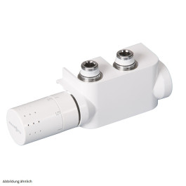 Viessmann Design-Ventilhahnblock, chrom, Links Farbe chrom, Thermostatkopf links 7750493