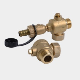 Viessmann HV HR Eckhahn mit KFE und Stopfen 7829806