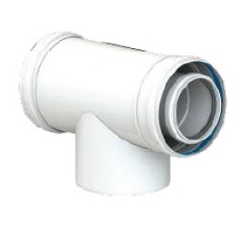Viessmann AZ-Revisions-T-Stück kurz D= 80/125 mm aus PPs ZK04464