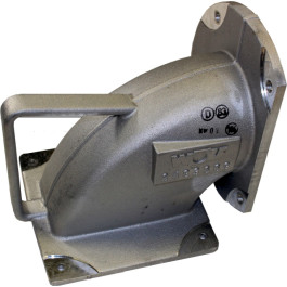 Wolf Brennerflansch Gussblock 90 Grad für MGK-2 248366999
