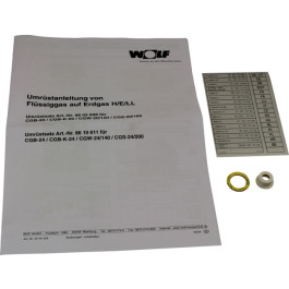 Wolf Umrüstsatz Flüssiggas - Erdgas und Erdgas E - LL, für CGB-(K)-24 8610611