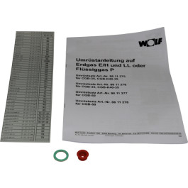 Wolf Umrüstsatz Erdgas E/LL - Flüssiggas für CGB-35 und CGB-K40-35 8611276