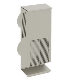 Kermi x-well Wetterschutzgitter, doppelt NW 125, senkrecht, RAL9016 Y2401125005K