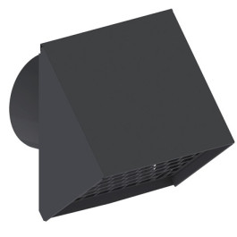 Kermi x-well Wetterschutzgitter NW 125, Aluminium, anthrazit RAL 7016 Y2401125012K