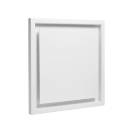 Kermi x-well Zu-/Abluftdurchlass SEA301 quadratisch aus Metall, weiß, NW 125 Y2403125005K