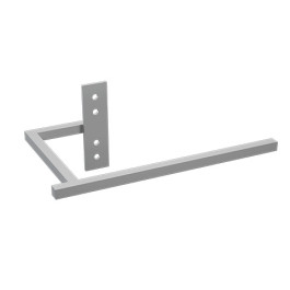 Kermi Handtuchbügel kurz S600 Abmessungen: 240mm, Strukturweiß ZC01160004