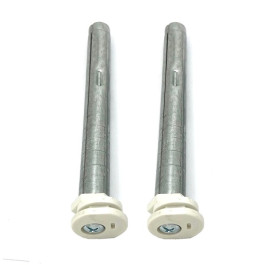 Zehnder Set BKE, 2x BKE 160mm verzinkt, Kunststoff weiß 766232