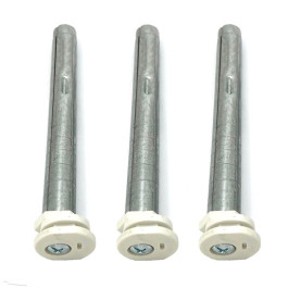 Zehnder Set BKE, 3x BKE 160mm verzinkt, Kunststoff weiß 766332