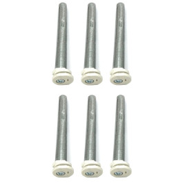 Zehnder Set BKE, 6x BKE 160mm verzinkt, Kunststoff weiß 766632