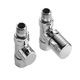 Zehnder Ventilkörper Set C Durchgangsform chrom mit M30x1,5 Gewindeanschluss für Thermostatkopf 838948