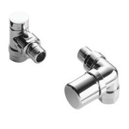 Zehnder Ventilkörper Set G Winkeleckform rechts, weiß mit M30x1,5 Gewindeanschluss für Thermostatkopf 838981
