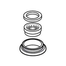 Ideal Standard JADO Strahlregler, Dekorring und O-Ring, Lighthouse, chrom A860885AA