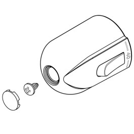 Ideal Standard Temperaturgriff Ceratherm 100, mit Logo IS, chrom A960834AA