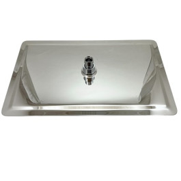 Ideal Standard Regenbrause Idealrain Luxe, 250x400mm Edelstahl gebürstet B0391MY