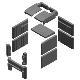 Buderus Satz Schamottesteine H207/H 63041430