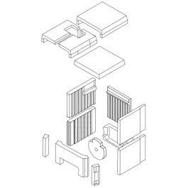 Buderus Satz Schamottesteine H307/H 63041431