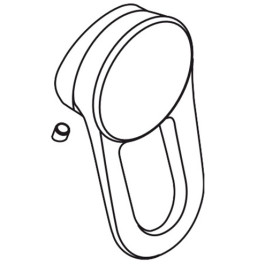 Hansgrohe Griff Wannen-/Brausenmischer, chrom 18092000