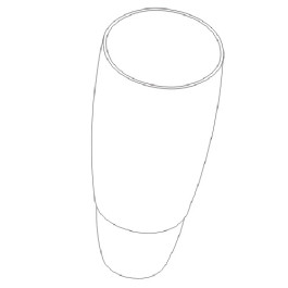 Hansgrohe Axor WC-Bürstenglas Azzur 41195000
