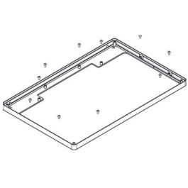 Hansgrohe Rahmen Kopfbrause 460 2jet und 3jet chrom 93391000