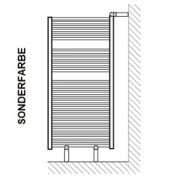 HSK Montageset für Raumteiler Designheizkörper Line, Sonderfarbe 890720-96