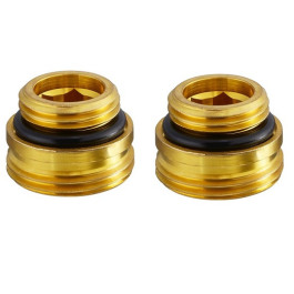 Oventrop Einschraubstutzen für Multiflex F 1/2''AG x G 3/4''AG, 2 Stück 1028252
