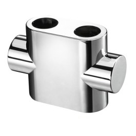 Oventrop Design Abdeckung für ''Multiblock T'', Durchgangsform, verchromt 1184097