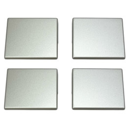 Kermi Set Abdeckungen, für alle RAYA-Türen, silber matt 2534453