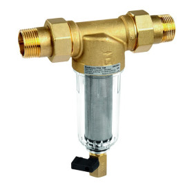 Resideo Feinfilter MiniPlus-FF, ausspülbar, mit Anschluss Gewindetülle, R 1/2, Vordruck max. 16 bar FF06-1/2AA