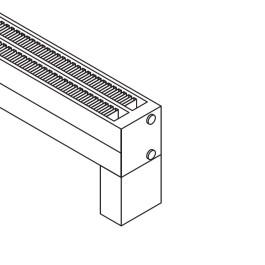 Kermi Fußkonsole ohne Ventildurchbruch ZB0228