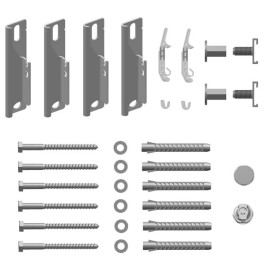 Kermi Wandkonsolen-Set kurz Verteo für Typ 20-22, Wandabstand 30mm, weiß ZB02680001