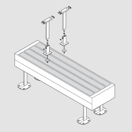 Kermi Fensterbankträger-Set 2 für Typ 43/44/54/55, weiß ZM00030001